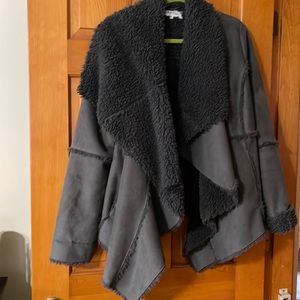 Calvin Klein micro fiber grey jacket